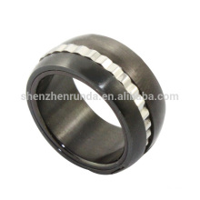 Gros anneau de doigt pour homme bijoux en métal noir bijoux en acier inoxydable